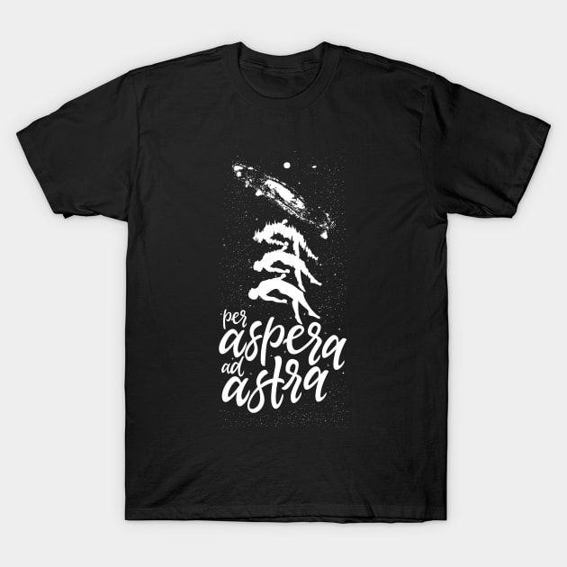 Per aspera ad astra T-Shirt by Obey Yourself Now